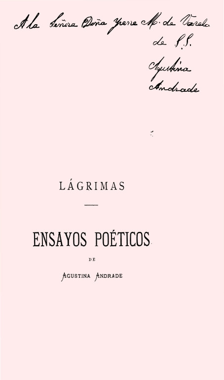 Lágrimas, ensayos poéticos