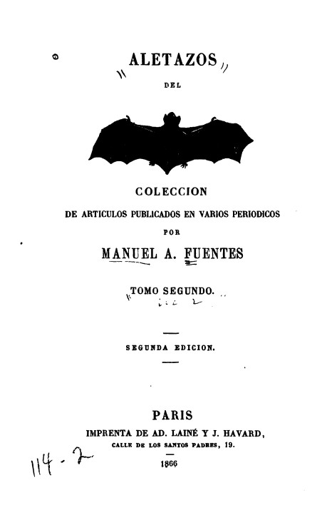 Aletazos del Murciélago Tomo Tercero