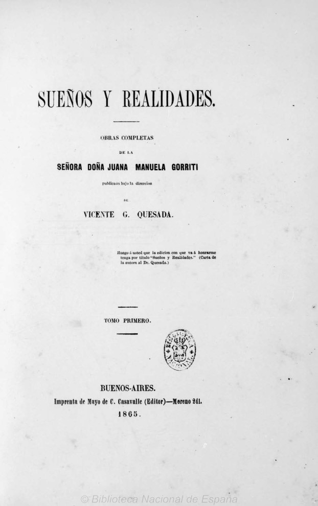 Sueños y realidades Tomo I