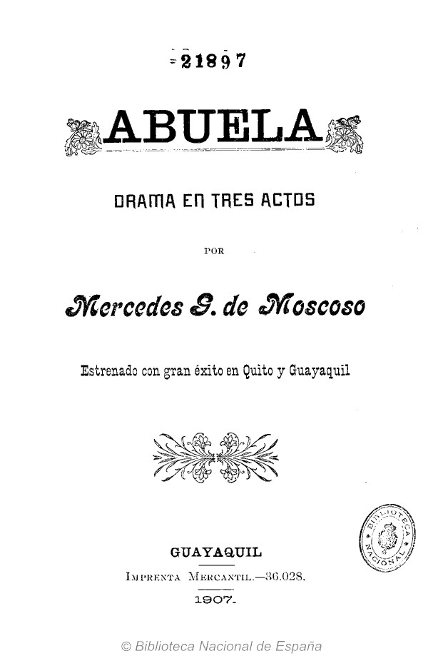 Abuela, drama en tres actos