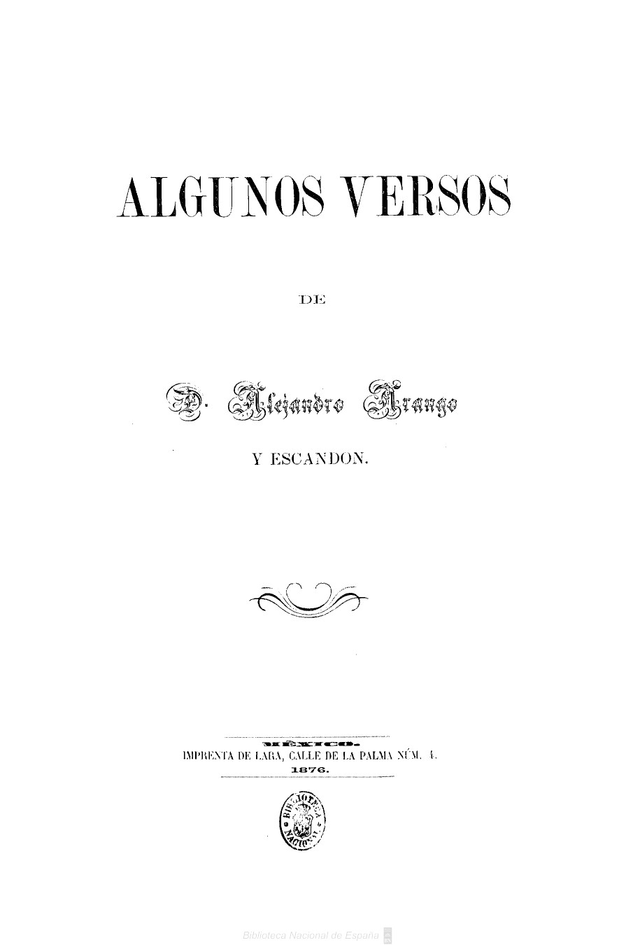 Algunos versos