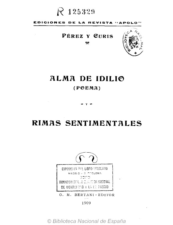 Alma de idilio y rimas sentimentales