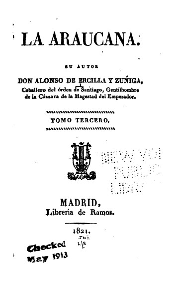 La Araucana Tomo III