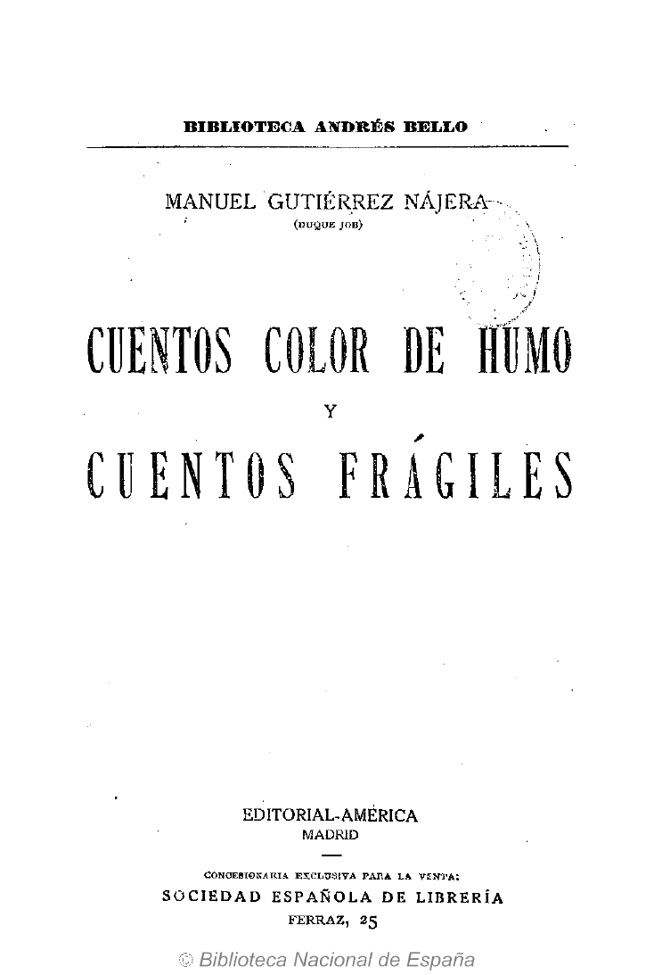Cuentos color de humo y cuentos frágiles
