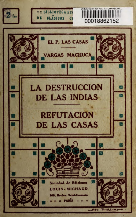 La destrucción de las Indias, Refutación de las Casas