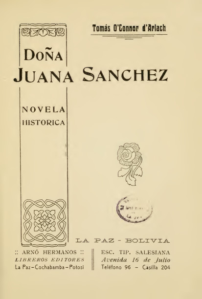 Doña Juana Sánchez (novela histórica)