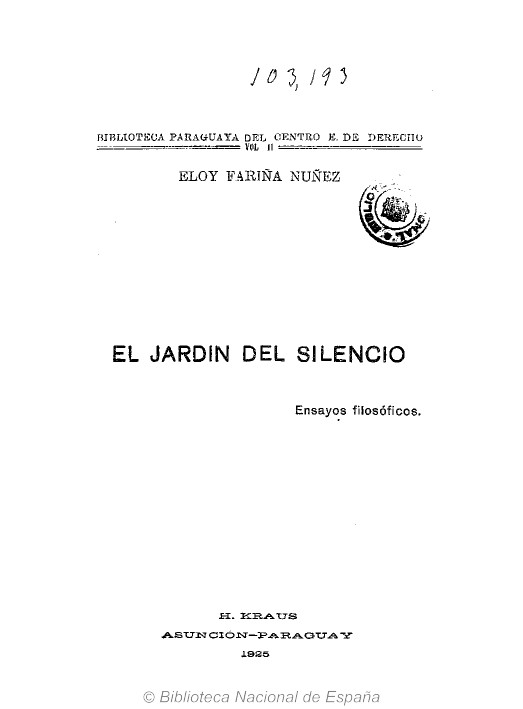 El jardín del silencio