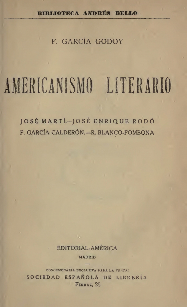 Americanismo Literario