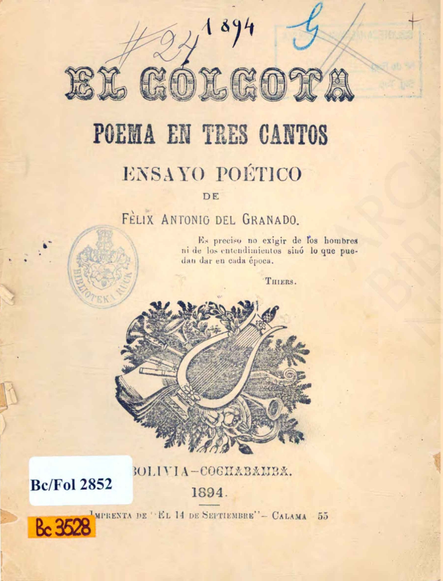 El Golgota, ensayo poético
