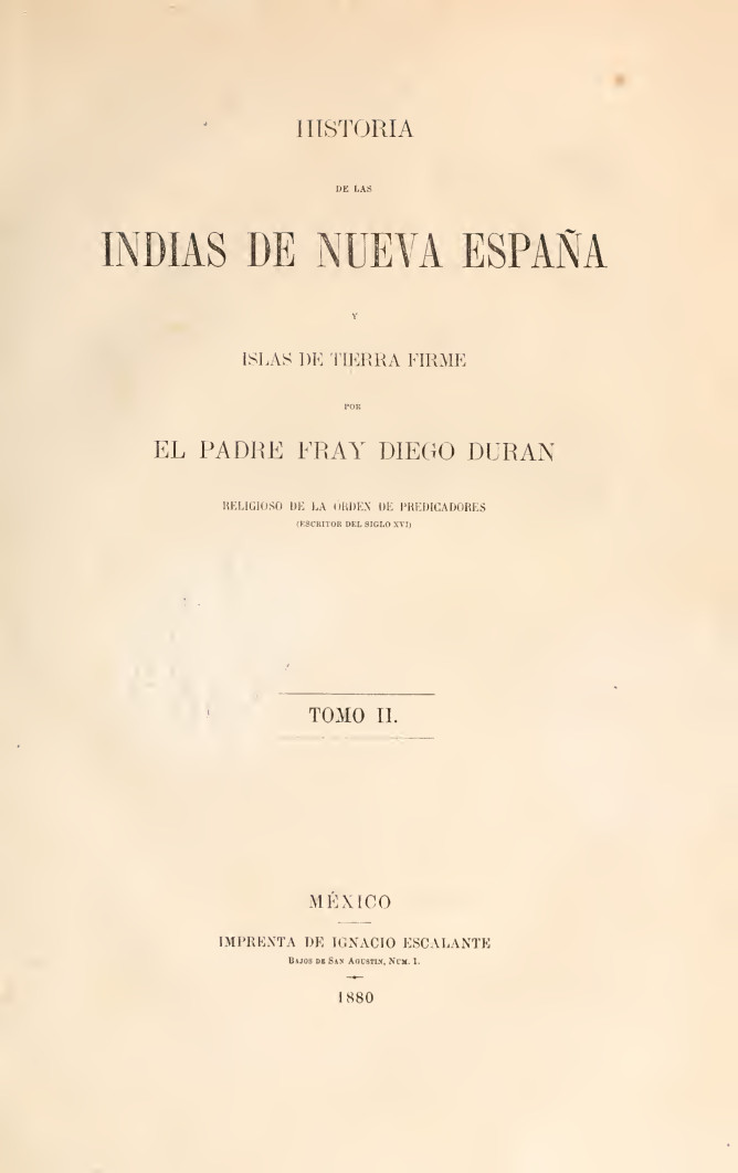 Historia de las Indias de Nueva-España Tomo II