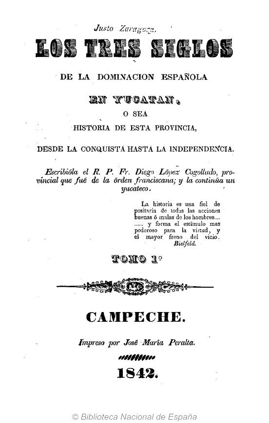 Historia de Yucatán Tomo I