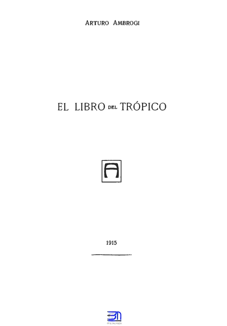 El libro del trópico