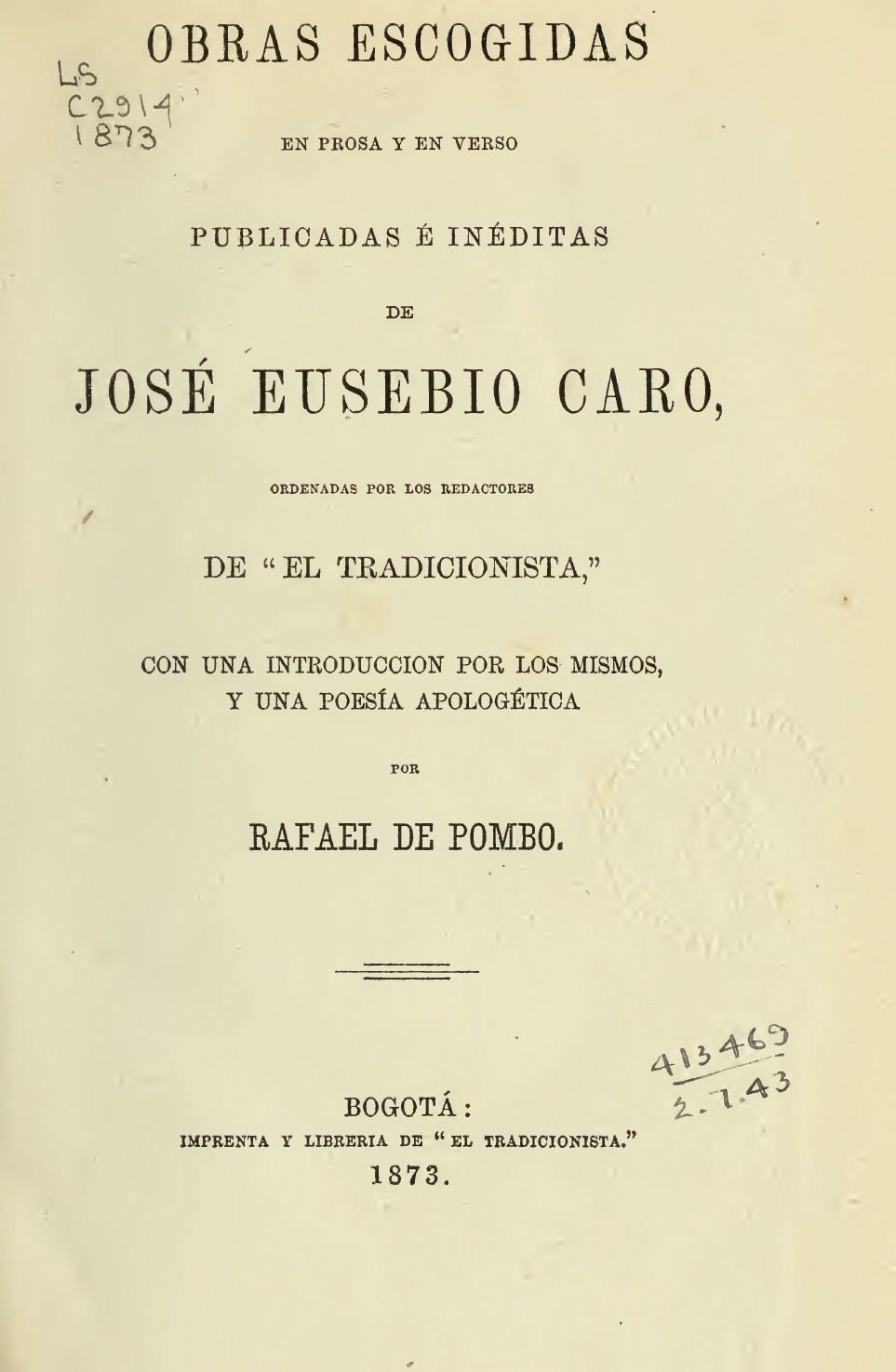 Obras escogidas en prosa y verso