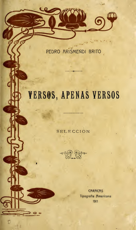 Versos, apenas versos