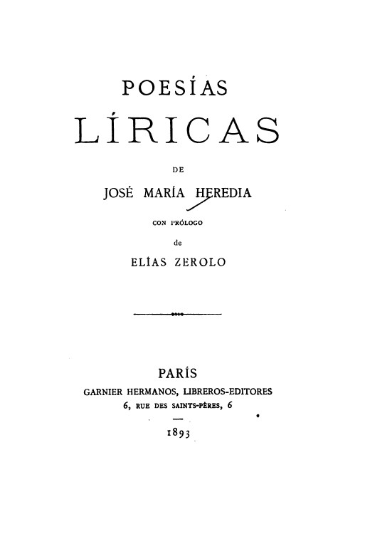 Poesías líricas