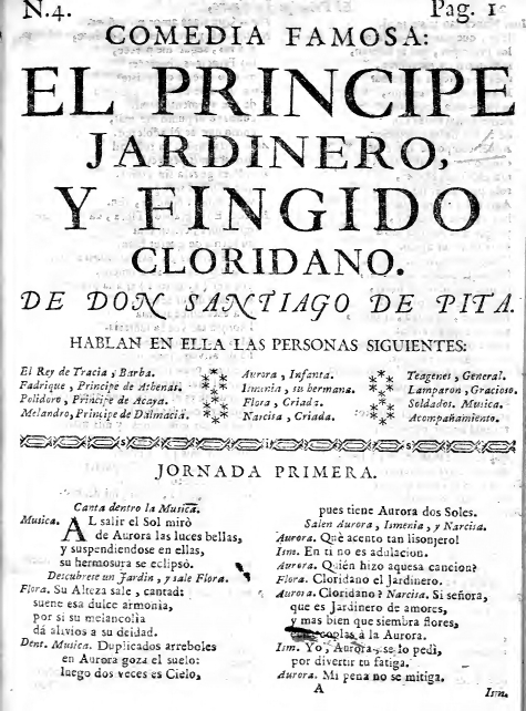 El príncipe jardinero, y fingido cloridano
