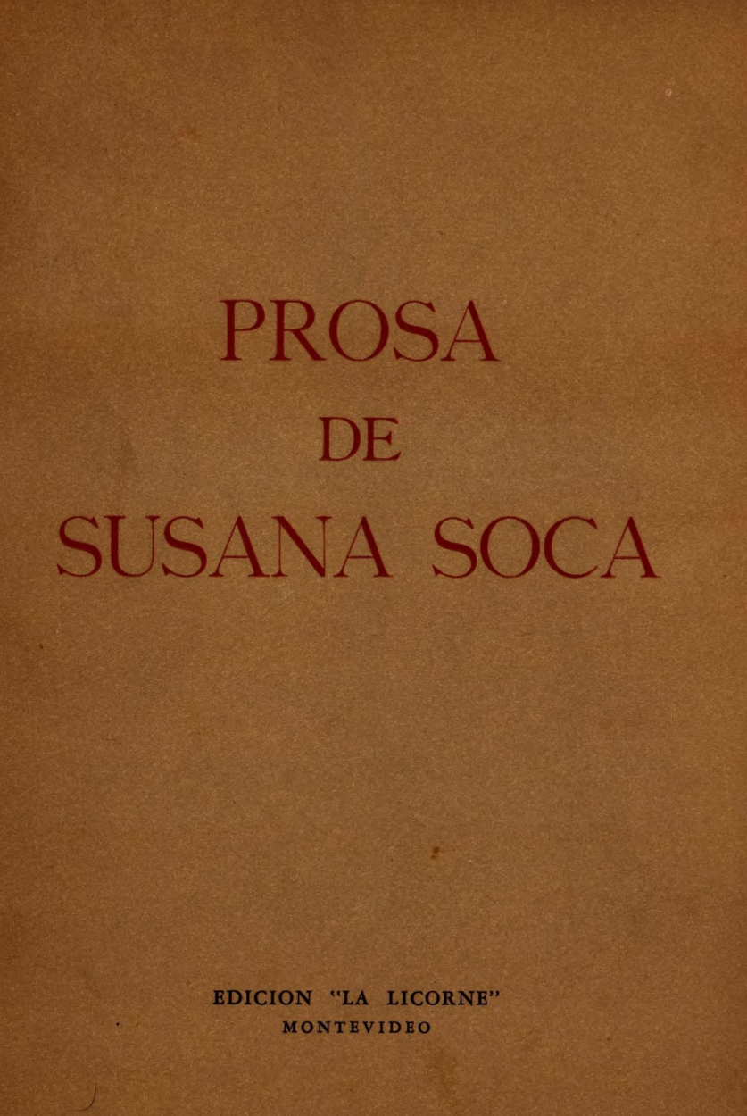 Prosa de Susana Soca