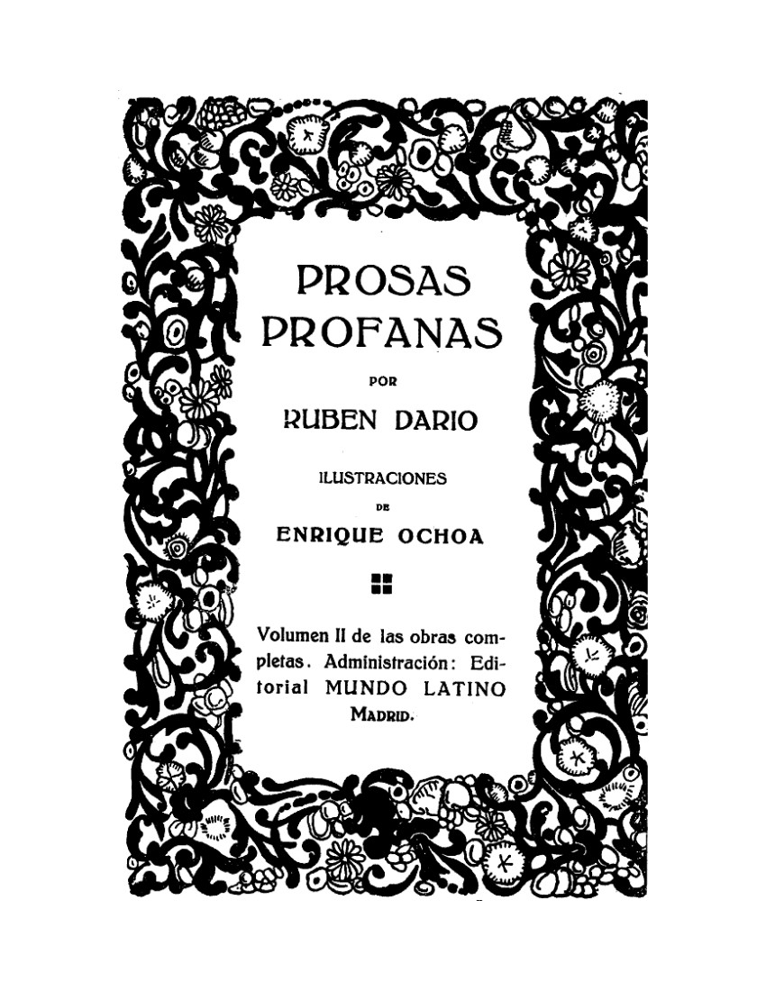 Prosas profanas