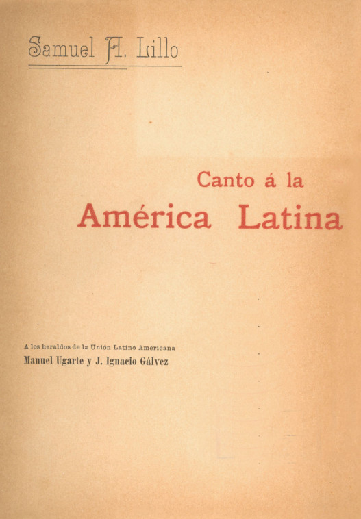 Canto a la América Latina