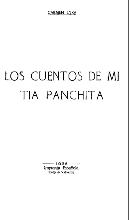 Cuentos de mi tía panchita