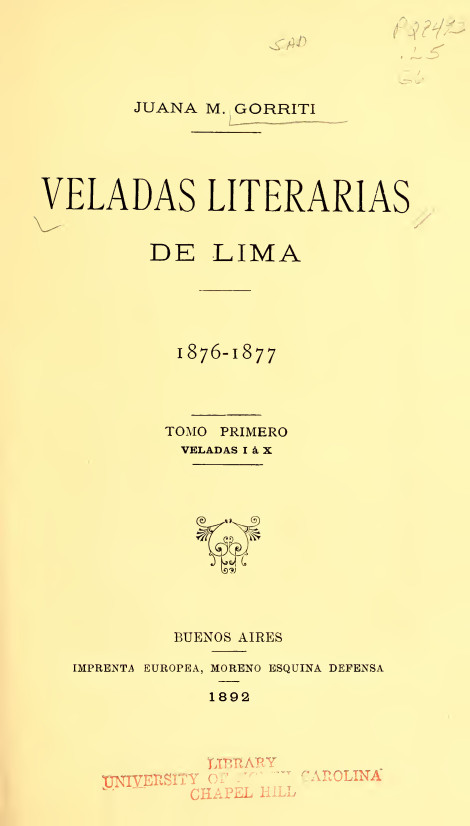 Veladas literarias de Lima