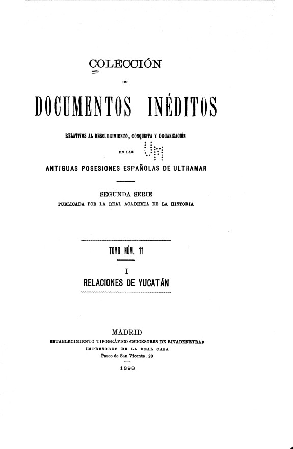Relaciones de Yucatán I